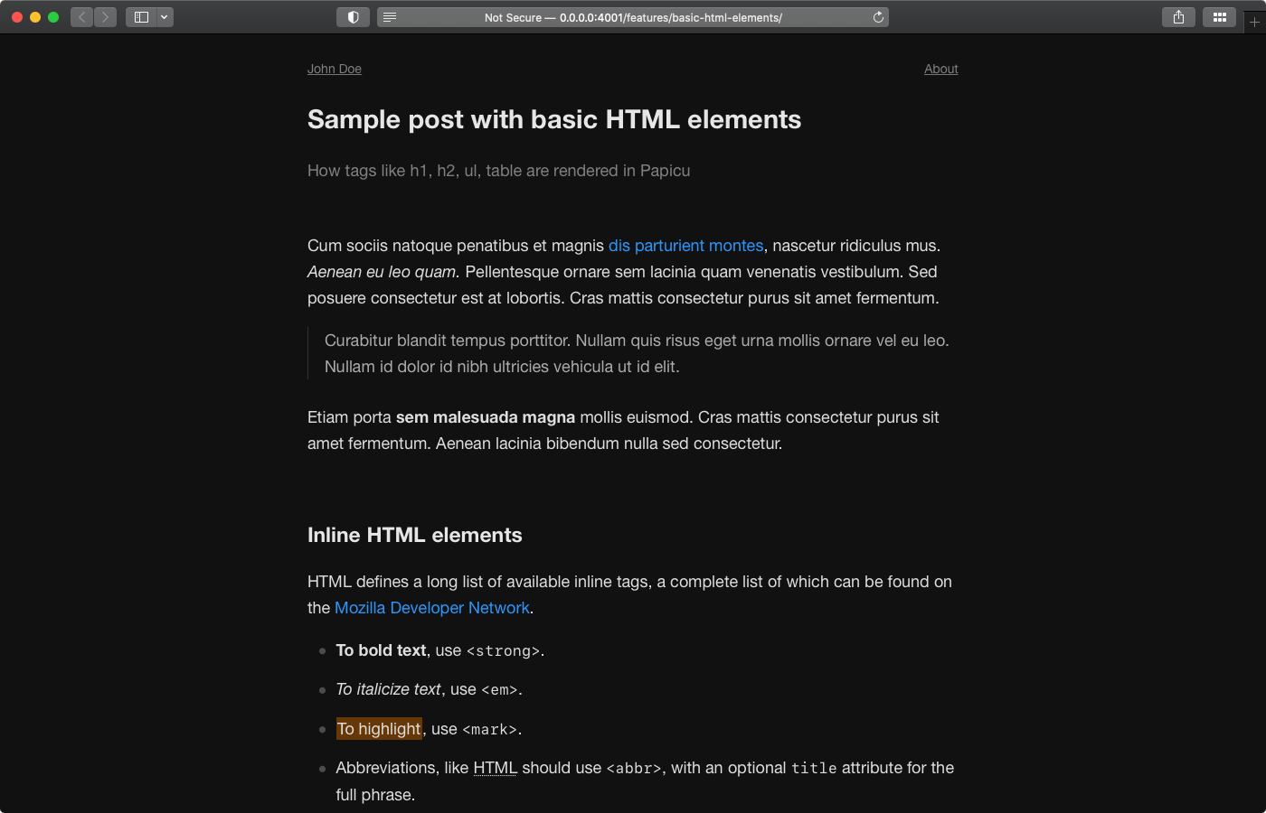 Basic Html Elements
